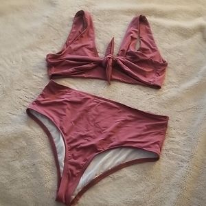 High waisted swimsuit